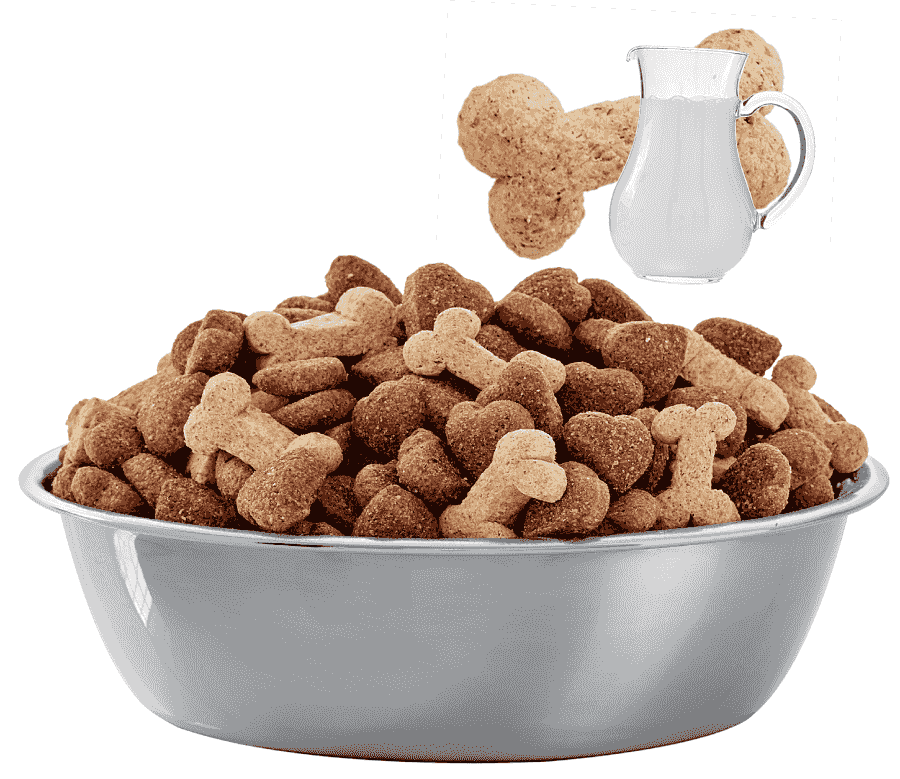 Bobtail South Africa dogfood with milk